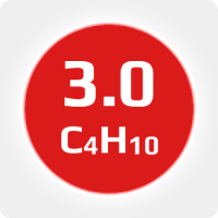 Изобутан (i-C4H10) 3.0 (99,9%) в баллоне 50л (23кг) соединение W21,8х1/14'' LH (DIN1) (с баллоном)